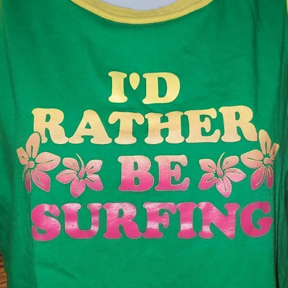 I'D RATHER BE SURFING Tank Top 15